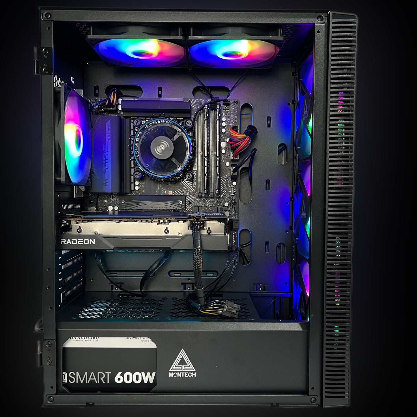 Sapphire AMD RX 6650xt Hellhound GPU, Intel i3 13100f CPU Gaming Computer