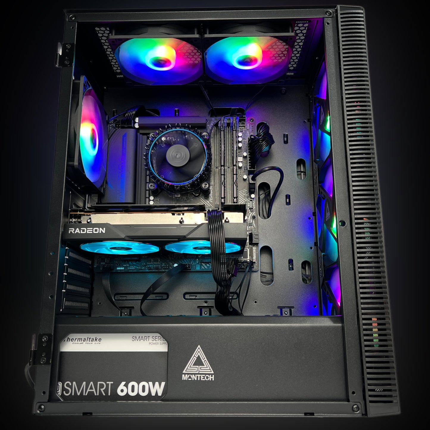 Sapphire AMD RX 6650xt Hellhound GPU, Intel i3 13100f CPU Gaming Computer